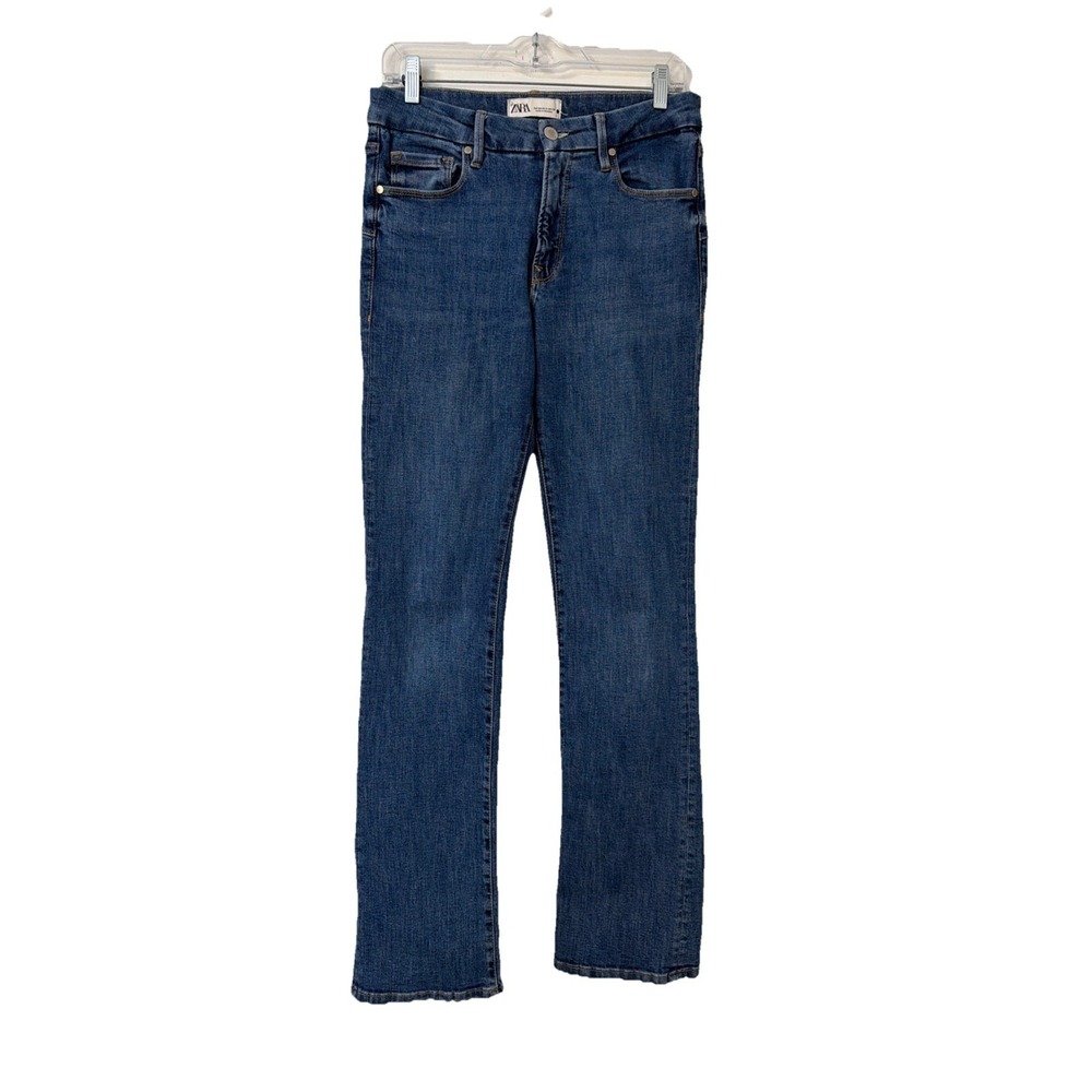 Zara Jeans Size 28 US 8 Women's‎ Denim Wide Leg High Rise Stretch Boho Y2K